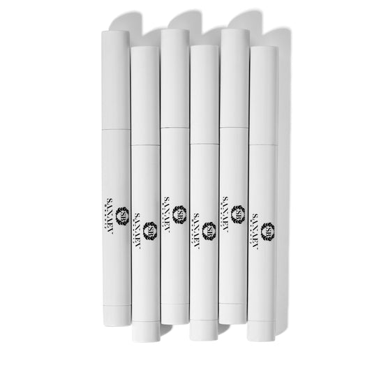 Eyeshadow Stick Never Crease Waterproof Fadeproof Transferproof Shimmer Built-In Sharpener