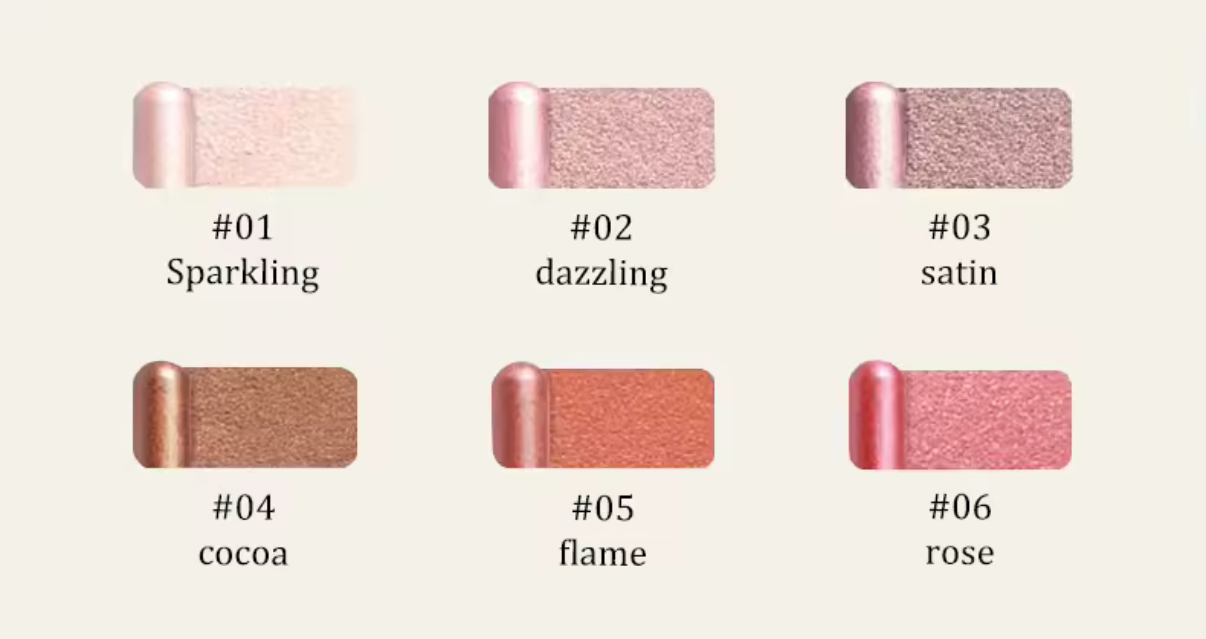 Eyeshadow Stick Never Crease Waterproof Fadeproof Transferproof Shimmer Built-In Sharpener